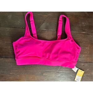 Kona Sol Pink Bikini Top With Padding and Adjusters Size Large New